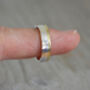 18ct Yellow Gold And Sterling Silver Wedding Band, thumbnail 5 of 6