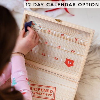 Personalised Wooden Advent Calendar Box, 3 of 11