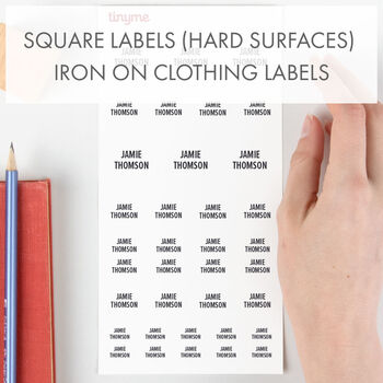 Personalised Simple Design Name Labels Pack 144 Labels, 2 of 4