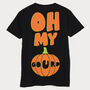 Oh My Gourd Men's Halloween Pumpkin T Shirt, thumbnail 2 of 2