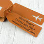 Personalised Text Leather Luggage Tag, thumbnail 1 of 3