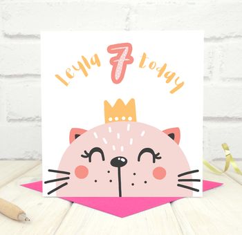 Personalised 'Party Animal' 7th Birthday Card, 2 of 4