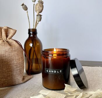Amber Glass Sustainable Candle, 3 of 3