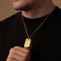 Engraved Tag Pendant Necklace For Men And Women, thumbnail 5 of 12