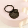 Star Map Memorable Date Black Steel Keyring, thumbnail 7 of 11