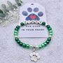 Personalised Pet Memorial Bracelet Custom Name Keepsake Gift, thumbnail 2 of 6