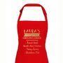 Personalised World Famous Christmas Dinner Apron, thumbnail 2 of 3