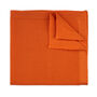 Wedding Handmade Polyester Knitted Pocket Square In Orange, thumbnail 1 of 7