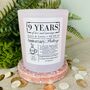 Personalised 9th Pottery Anniversary Meaning Candle, thumbnail 3 of 11