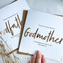Godmother Christening Thank You Card | Be My Godmother, thumbnail 3 of 4