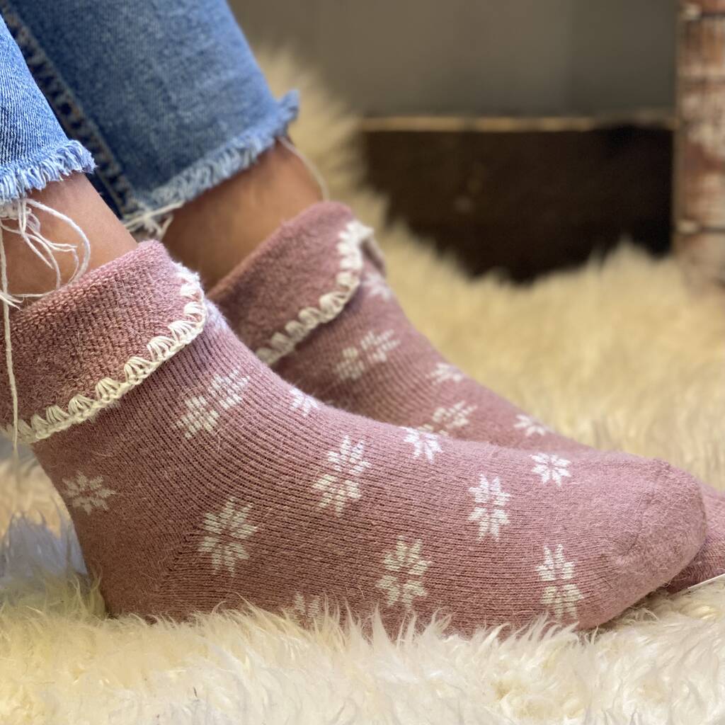 Personalised Super Soft Cosy Star Socks By The Alphabet Gift Shop