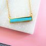 Turquoise Bar Necklace, thumbnail 1 of 2