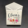 Personalised Gardener's Floral Garland Wooden Seed Box, thumbnail 1 of 3