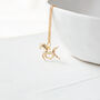 Gold Plated Horse Necklace, thumbnail 2 of 6