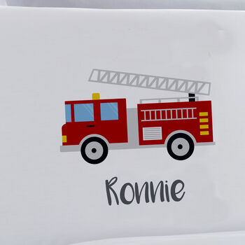 Personalised Fire Engine Pillowcase, 2 of 2