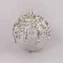 G Decor Bauble With Beads And Silver With Snowflake, thumbnail 2 of 4