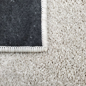 Solid Area Rug In Pale Beige, 4 of 6