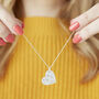 Personalised Pet Remembrance Silver Heart Necklace, thumbnail 1 of 12