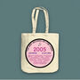 Personalised Year Of Music Organic Canvas Tote Bag Gift, thumbnail 2 of 5