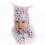 Newborn Ladybird Hat Pink, thumbnail 4 of 6
