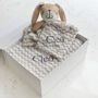 Personalised Zigzag Bunny Unisex Comforter Blanket Set, thumbnail 6 of 11
