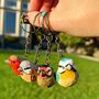 Wooden British Bird Keyring, thumbnail 1 of 11