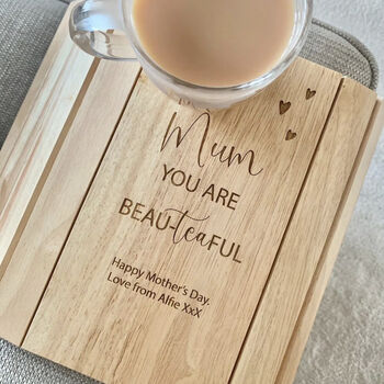 Personalised Engraved Arm Rest Tray, 2 of 4