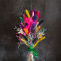 Dried Flower Mini Milk Bottle In Neon Colours, thumbnail 1 of 5