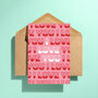 I Love You Greeting Card Pink, thumbnail 3 of 3
