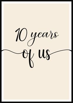 Personalised Anniversary Minimalist Typography Print Unframed, Sold As Individual Prints, 4 of 7