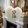 Staffordshire Bull Terrier Brown Ceramic Bauble, thumbnail 3 of 4