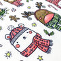 Happy Holidays Colour In Top With Fabric Pens, thumbnail 5 of 10