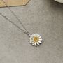Sterling Silver Daisy Pendant Necklace, thumbnail 1 of 8