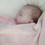 Cashmere Baby Blanket In Soft Pink, thumbnail 1 of 6