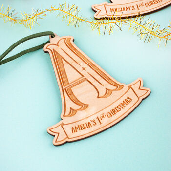 Personalised 1st Christmas Tree Decoration, 3 of 5
