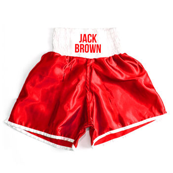 Personalised Boxing Shorts Children's Kids, 4 of 12