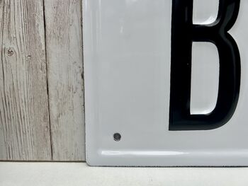 61cm Brocante Flea Market French Enamelled Plaque Sign, 5 of 6