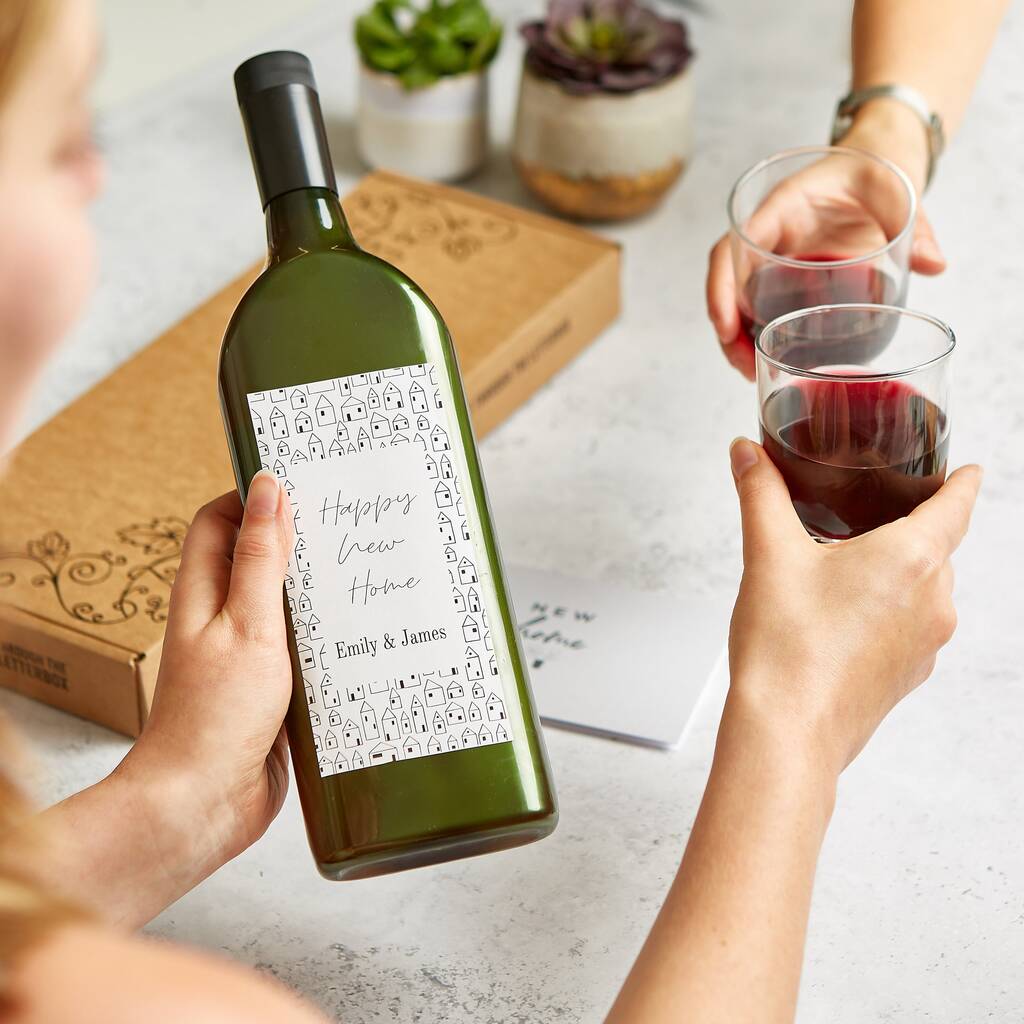 Personalised New Home Letterbox Wine®, 1 of 3