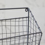 Industrial Wire Garden Shed Wall Storage Basket, thumbnail 3 of 5