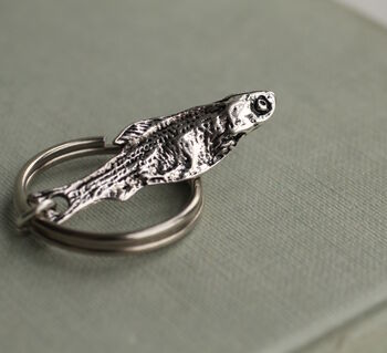 Silver Sardine Keyring Bag Charm, 5 of 6
