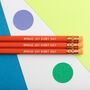 Spread Joy Every Day Orange Pencil, thumbnail 1 of 8