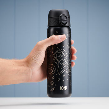 Personalised Space Rocket Children's School Ion8 Water Bottle, 4 of 7
