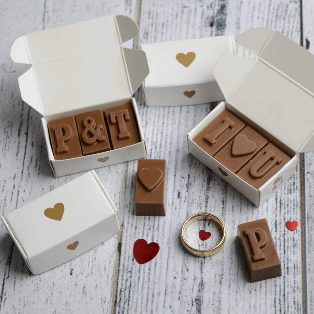 50 Personalised Chocolate Wedding Favours Add Your Own Photo/Logo If You Wish 