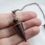 Bronze Coloured Pendulum For Divination, thumbnail 2 of 4