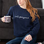Cat Person Ladies Sweatshirt For Cat Lover, thumbnail 1 of 2
