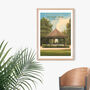 Ruskin Park London Travel Poster Art Print, thumbnail 4 of 8