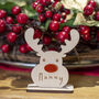 Freestanding Rudolph Christmas Table Place Settings, thumbnail 3 of 3