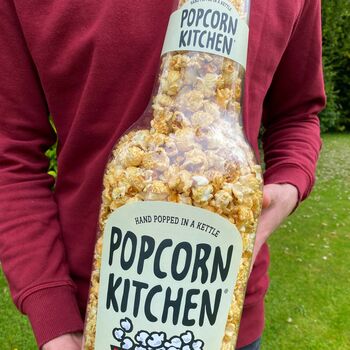 Giant 'Money Box' Gourmet Popcorn Sea Salt And Olive Oil, 3 of 8