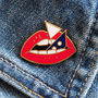 Loose Lips Sink Ships Enamel Pin Badge, thumbnail 1 of 8