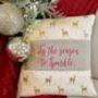 Sparkly Reindeer Cushion, thumbnail 4 of 4